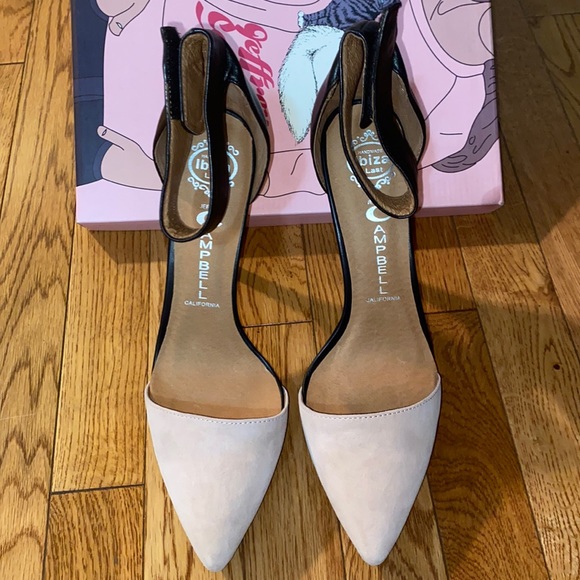 Jeffrey Campbell Two Tone Ankle Wrap Heel - Picture 1 of 4